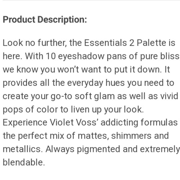 Violet Voss Essentials 2 Pro Series eyeshadow & pressed pigment palette - Picture 5 of 5